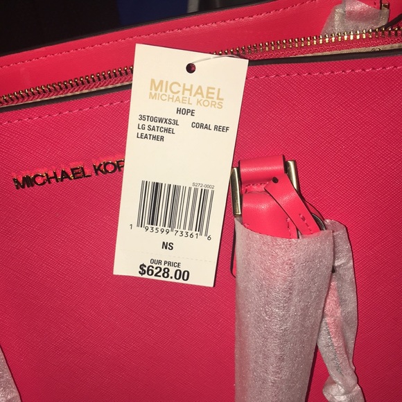 Micheal Kors Hope Coral Reef LG Satchel - Picture 6 of 6